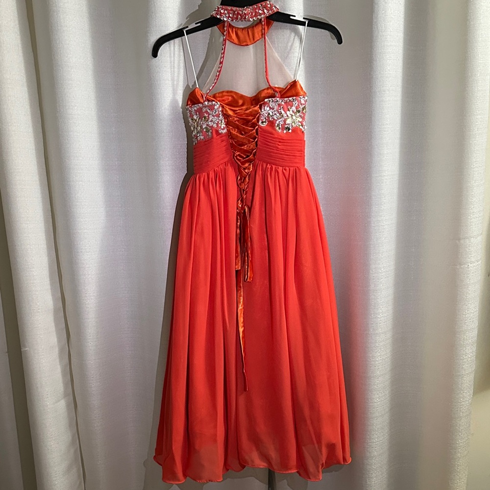 Charming Coral Kids Formal Dress